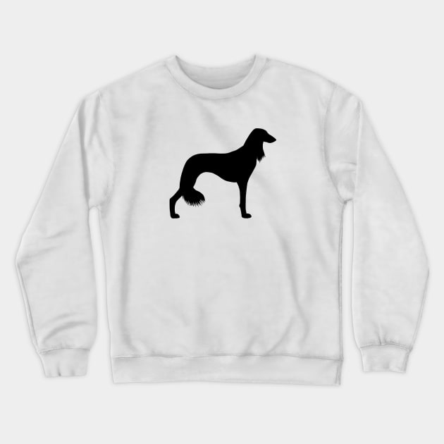 Saluki Silhouette Crewneck Sweatshirt by Coffee Squirrel